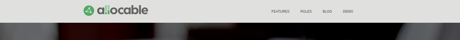 Allocable navigation menu Allocable navigation menu