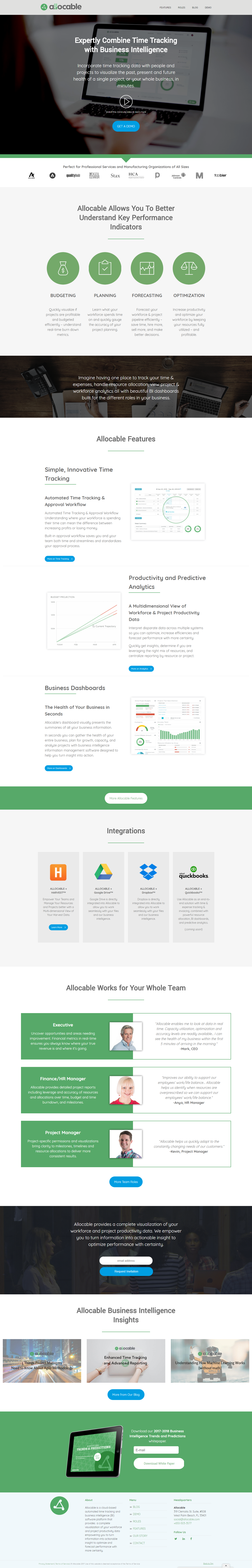 Allocable new site screenshot Allocable new site screenshot