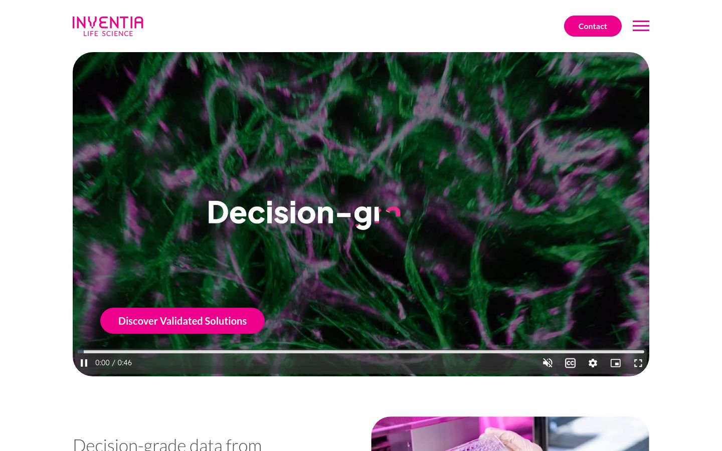 Inventia 3D bioprinting website