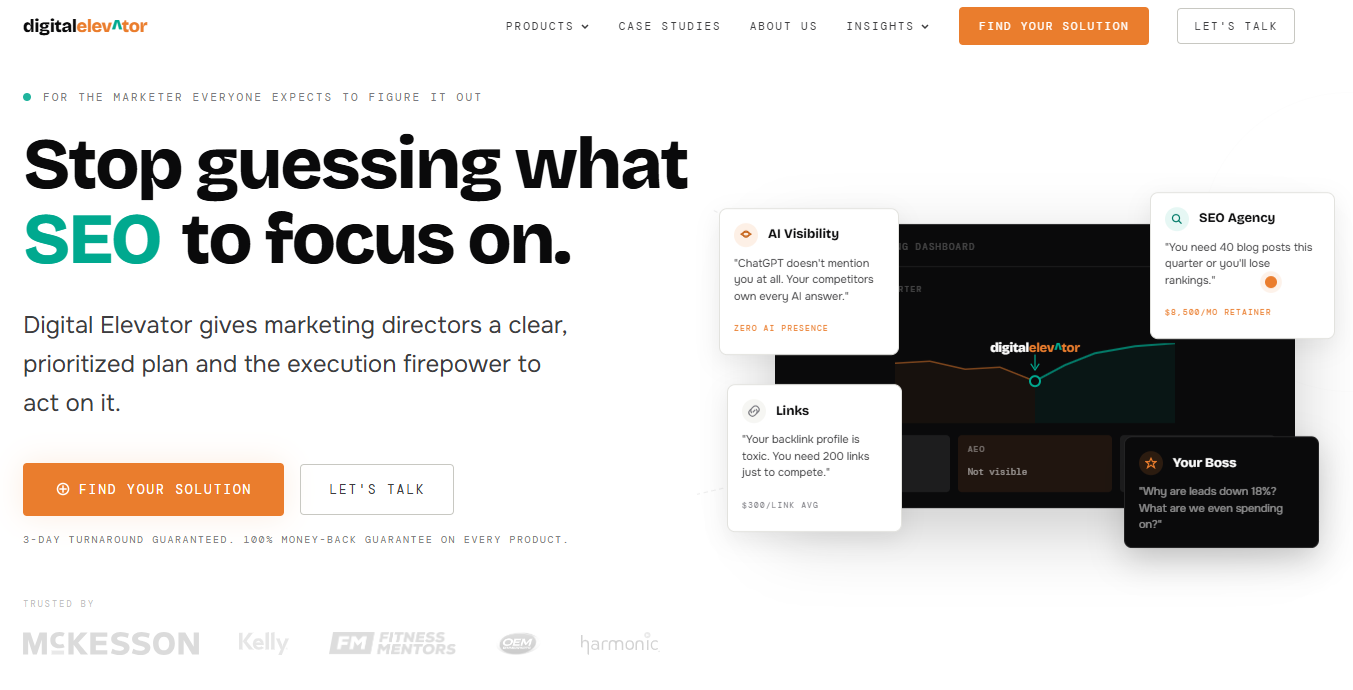 Digital Elevator homepage