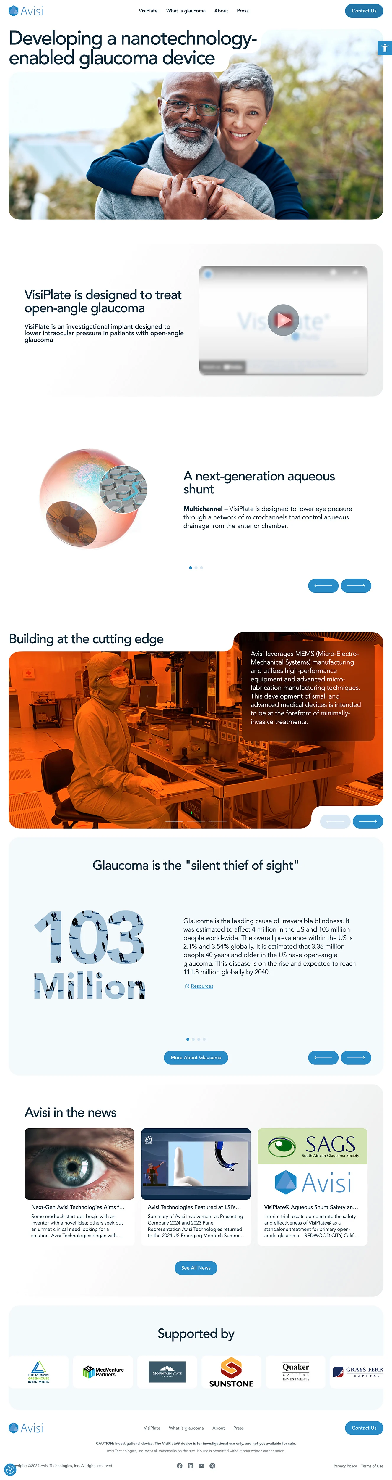 Avisi Technologies Homepage