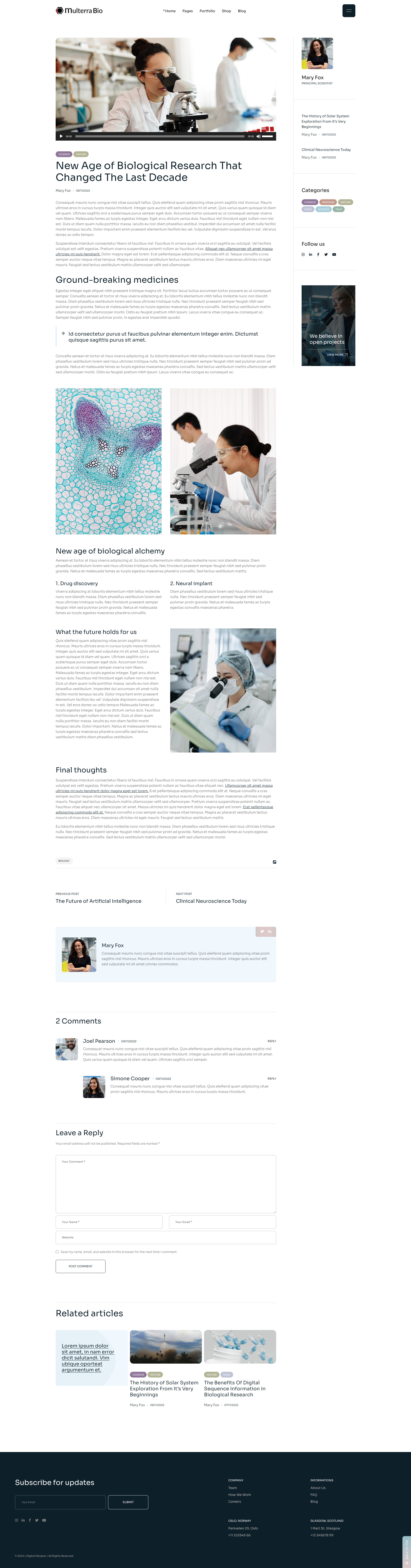 Multerra Bio Blog Page