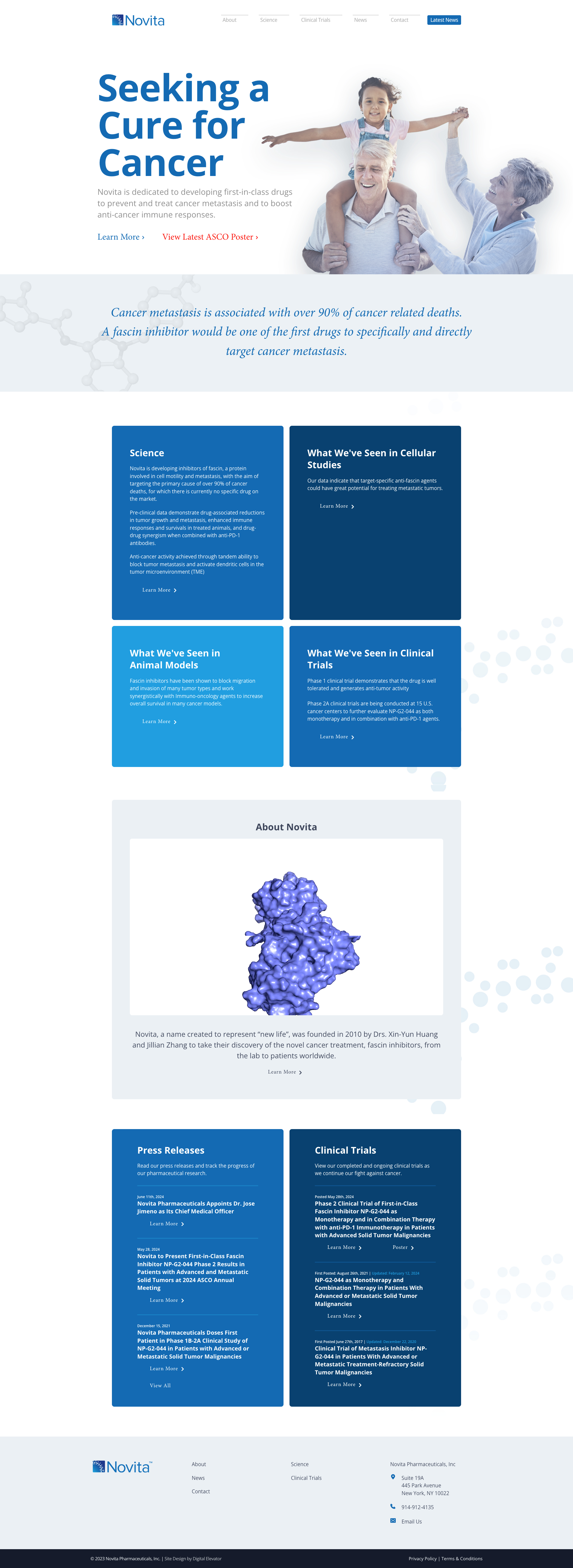 Novita Pharmaceuticals Homepage