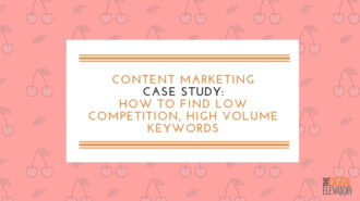 Low Competition High Volume Keywords